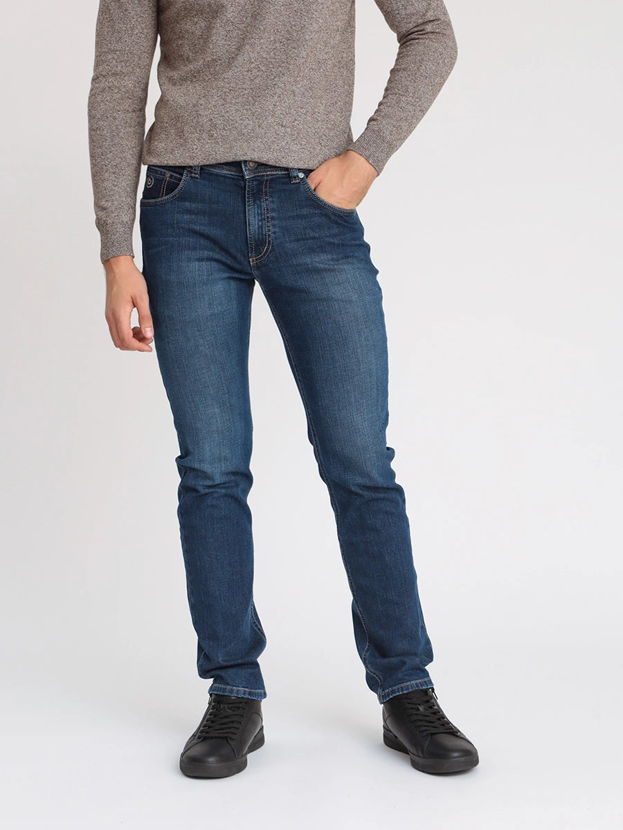 Базовые джинсы из стрейч-хлопка